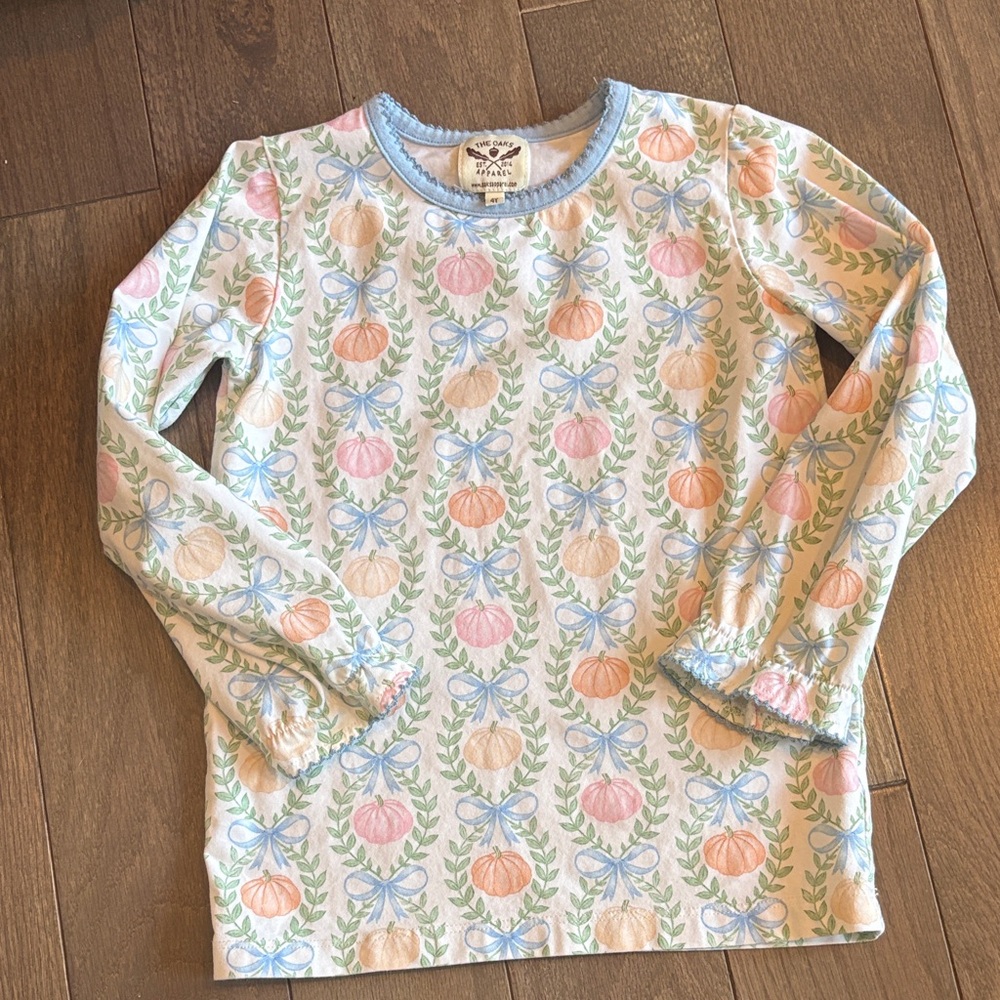 Charming Pastel Long Sleeve Kids Tee